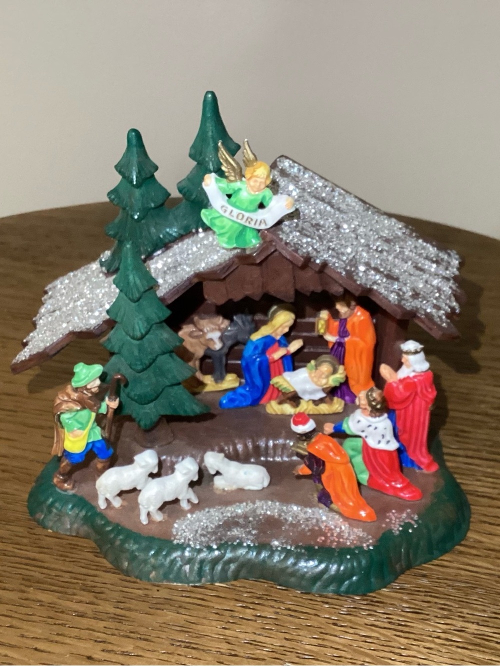 Vintage Plastic Miniature Nativity West Germany with box